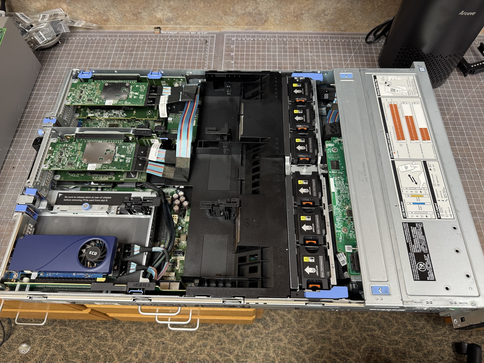 Server internals · open chassis